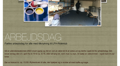 Arbejdsdag d. 23. april 2022